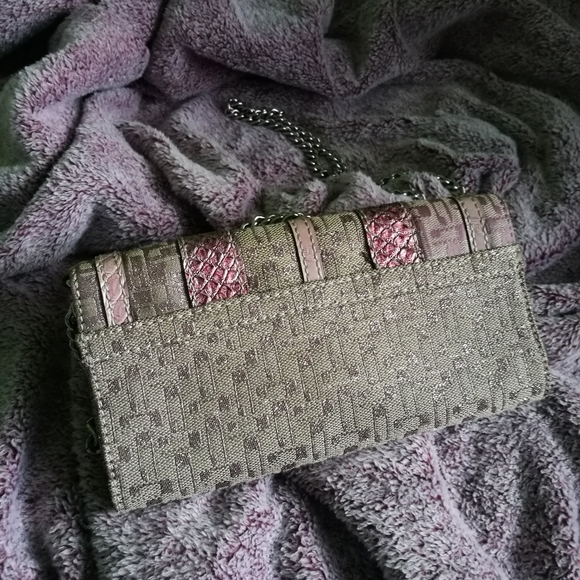 GUESS Pink and Magenta Clutch Bag - Picture 2 of 5